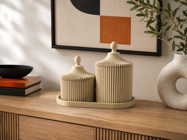 kubolab-decorative-jars Σετ Διακοσμητικών Δοχείων
